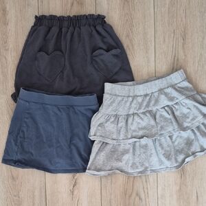 Girls' Navy and Gray Skort Set - 3-Pack(gitls 7/8  Skirt For 3)
